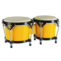 Hayman BG-405-YE bongo, hardhout, 7"+8,5", geel, natuurvel, zwarte hardware westerhaven-muziek