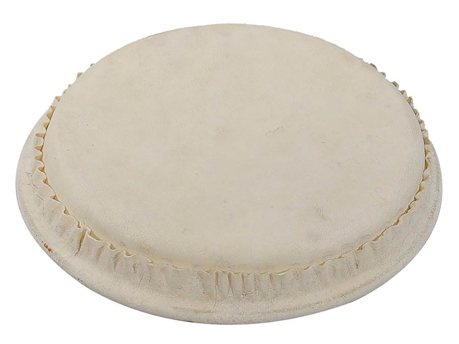 Hayman 402-K natuurvel voor bongo. met aluminum ring rond de onderkant. klein 16.2 cm