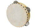 Hayman CSN-0604 tamboerijn, natuurvel, 6", 4 schellen, hout westerhaven-muziek