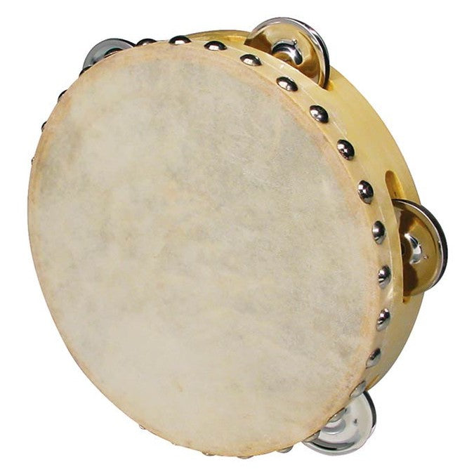 Hayman CSN-0705 tamboerijn, natuurvel, 7", 5 schellen, hout westerhaven-muziek