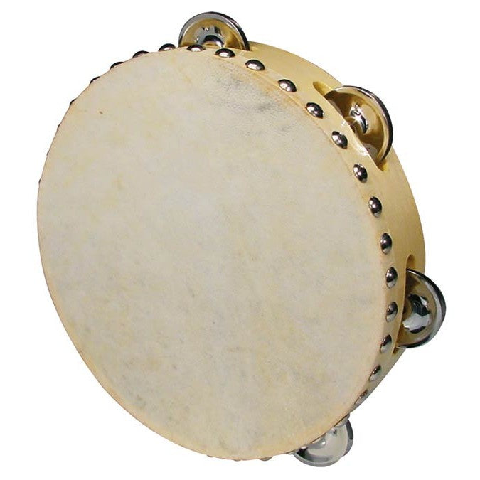 Hayman CSN-0806 tamboerijn, natuurvel, 8", 6 schellen, hout westerhaven-muziek