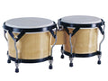 Hayman BG-405-NT bongo, hardhout, 7"+8,5", natural, natuurvel, zwarte hardware
