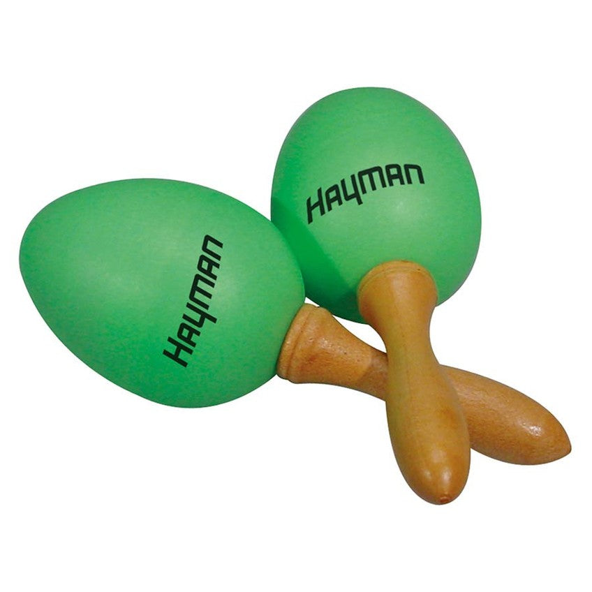 Hayman SE-2-GR schudeieren, plastic, groen, paar, met steel, 35 grams westerhaven-muziek
