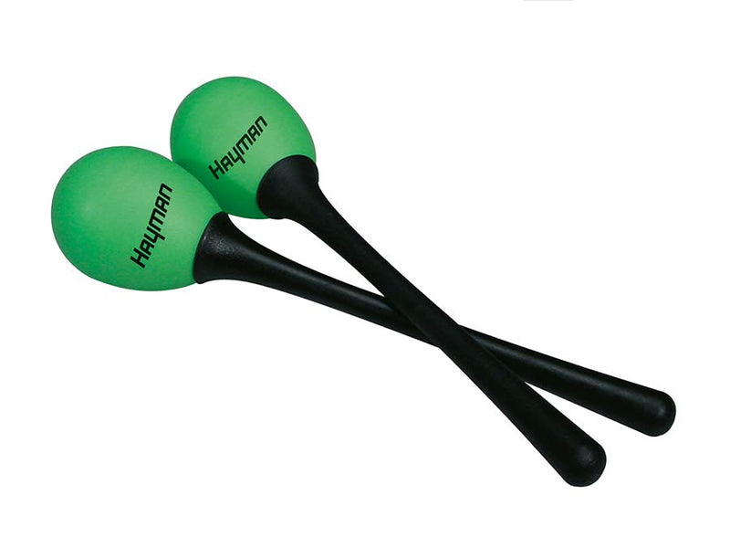 Hayman SE-3-GR schudeieren, plastic, groen, paar, met steel, 35 grams
