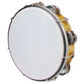 Hayman MT6-082-NE tamboerijn, plastic vel, 8", 6 x 2 schellen, stembaar, hout westerhaven-muziek