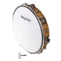 Hayman MT6-102-NE tamboerijn, plastic vel, 10", 7 x 2 schellen, stembaar, hout westerhaven-muziek