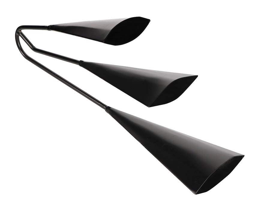 Hayman AG-3 agogobel, zwart, 3-tonig, klein