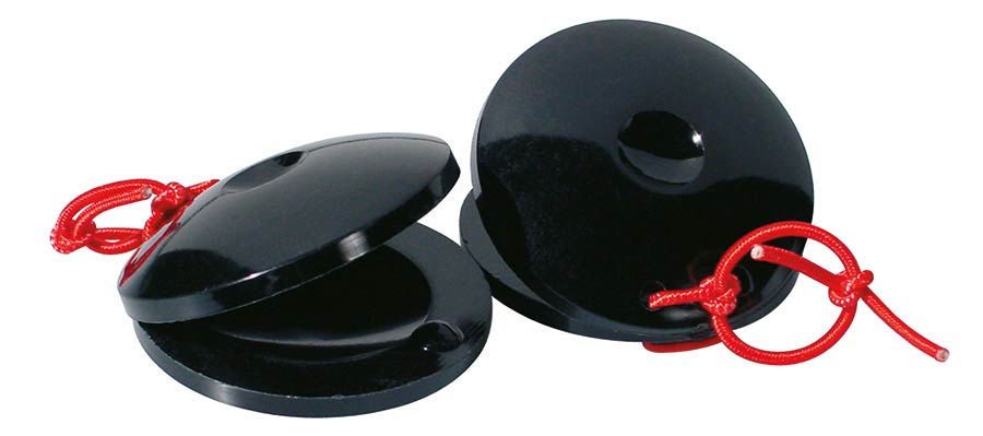 Hayman 168-F castagnettes, plastic, zwart, paar