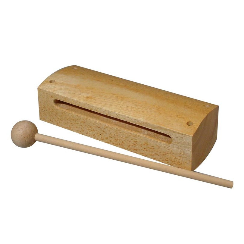 Hayman PA-40 woodblock, hout, rechthoekig, met klopper westerhaven-muziek