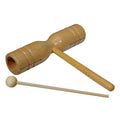 Hayman PA-36 2-tonige buisvormige woodblock, hout, T-model, medium, met klopper westerhaven-muziek