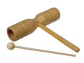 Hayman PA-36 2-tonige buisvormige woodblock, hout, T-model, medium, met klopper