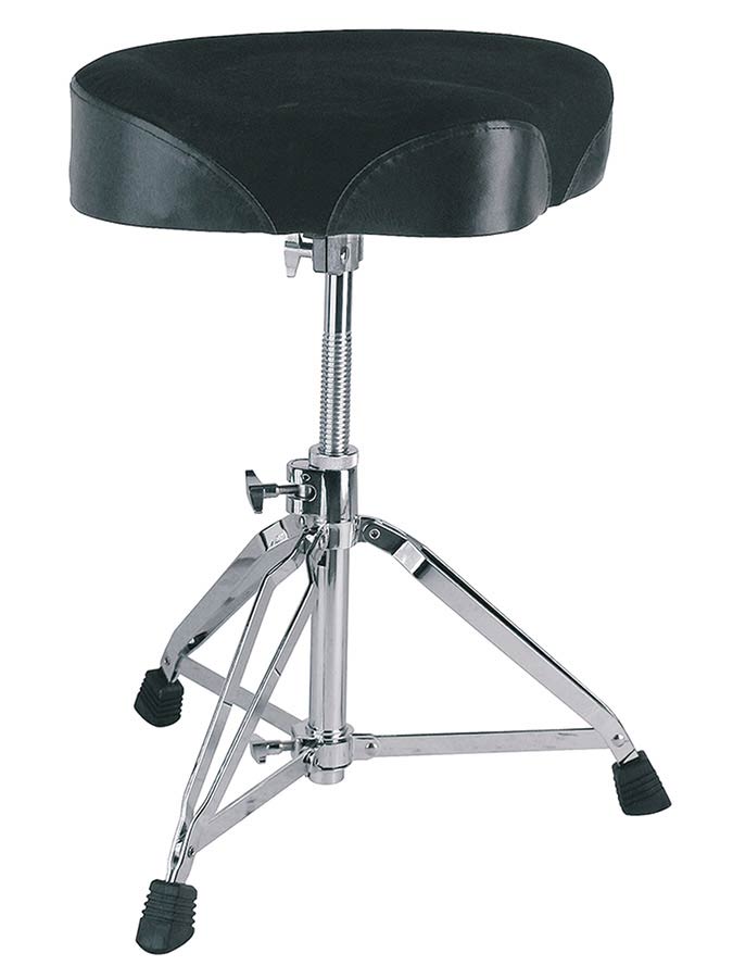 Hayman DTR-100 drumkruk, in hoogte verstelbaar (draaisysteem), dubbelbenig, zadelzitting, hoogte: 48-60 cm.