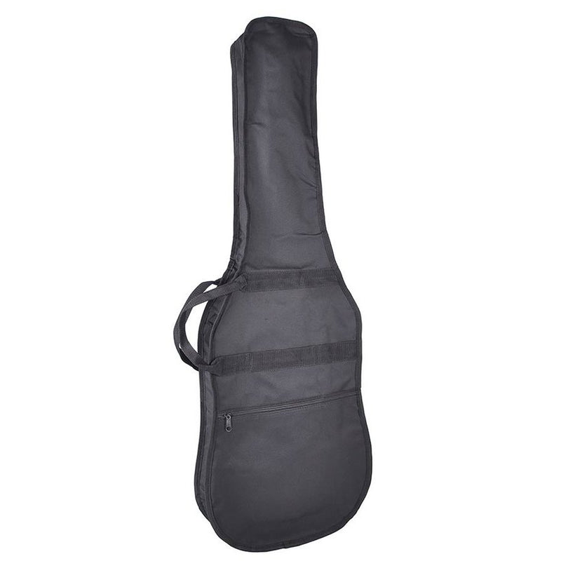 Boston E-00 gig bag for electric guitar, large pocket, black, 2 straps, nylon, unpadded