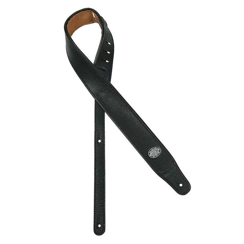 Gaucho GST-400-BK guitar strap, black back, black