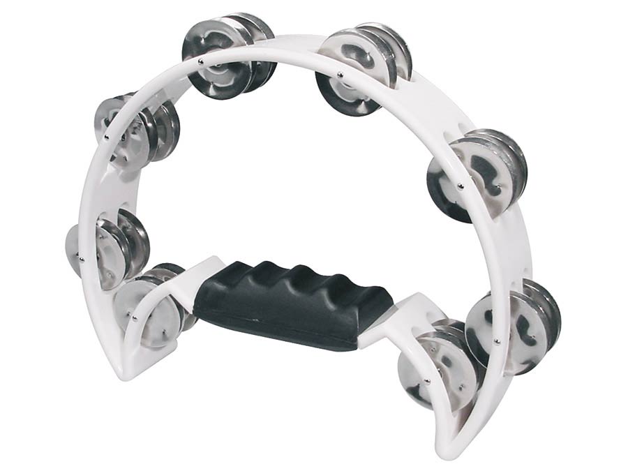 Hayman HTA-40-WH halve maan tamboerijn, zonder vel, plastic, wit