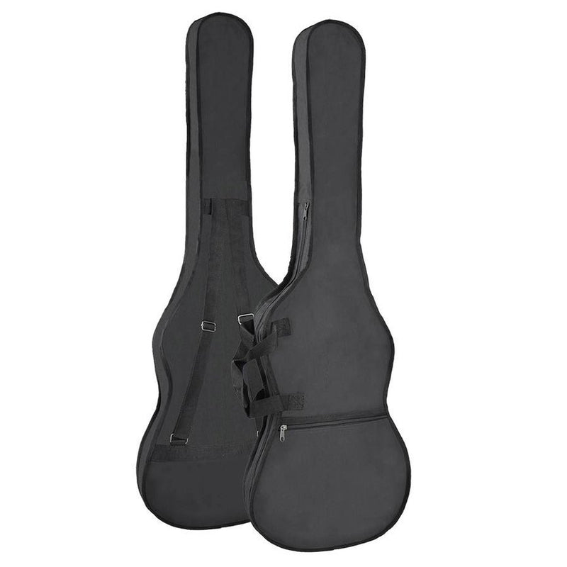 Boston B-00 bag for electric bass guitar, unpadded, nylon, 2 straps, large pocket, black