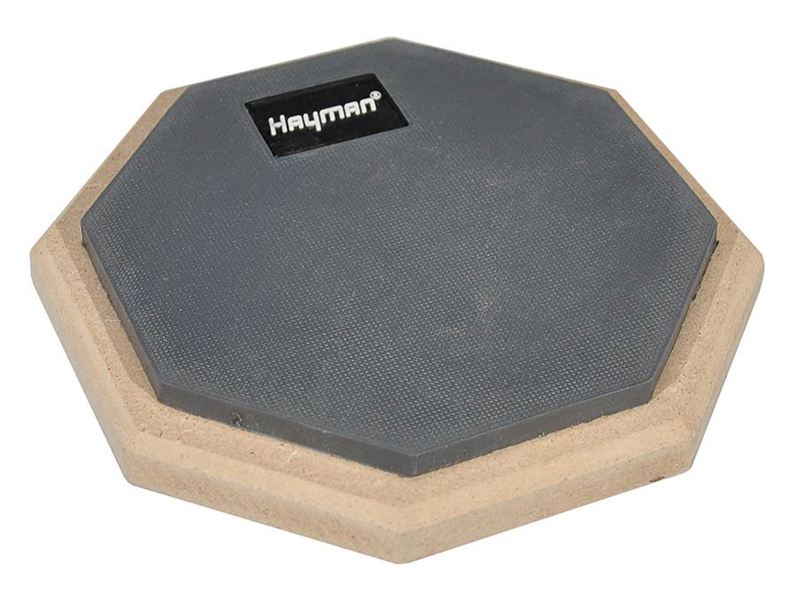 Hayman PP-60 oefenpad, achthoekig, zwart, 6 inch
