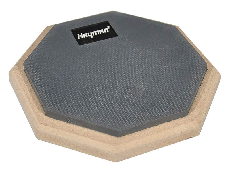 Hayman PP-60 oefenpad, achthoekig, zwart, 6 inch