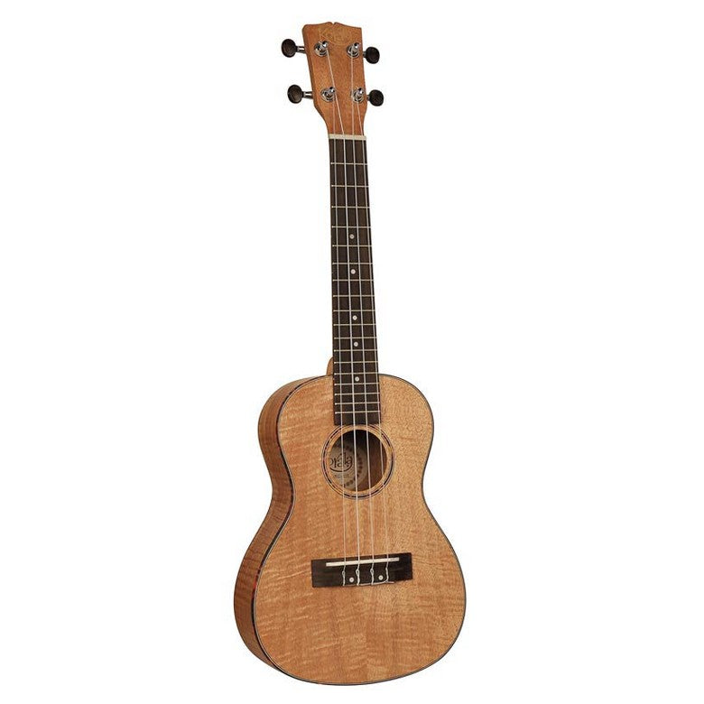 Korala UKC-310 concert ukulele, all flamed okoume with guitar machine heads