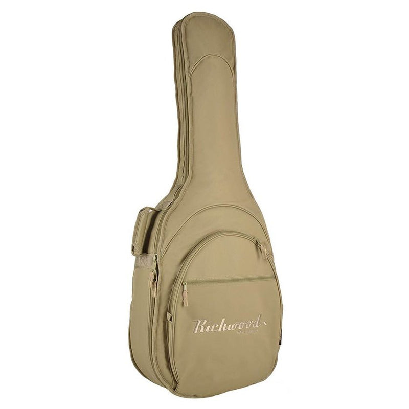 Boston RD-25-SD deluxe gigbag D/G-shape, 27mm padding, synthetic fleece lining, multiple pockets, sahara dawn