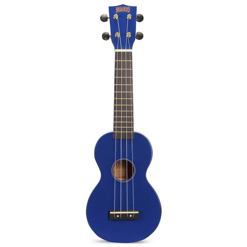 Mahalo MR1BU soprano ukulele, blue, with bag