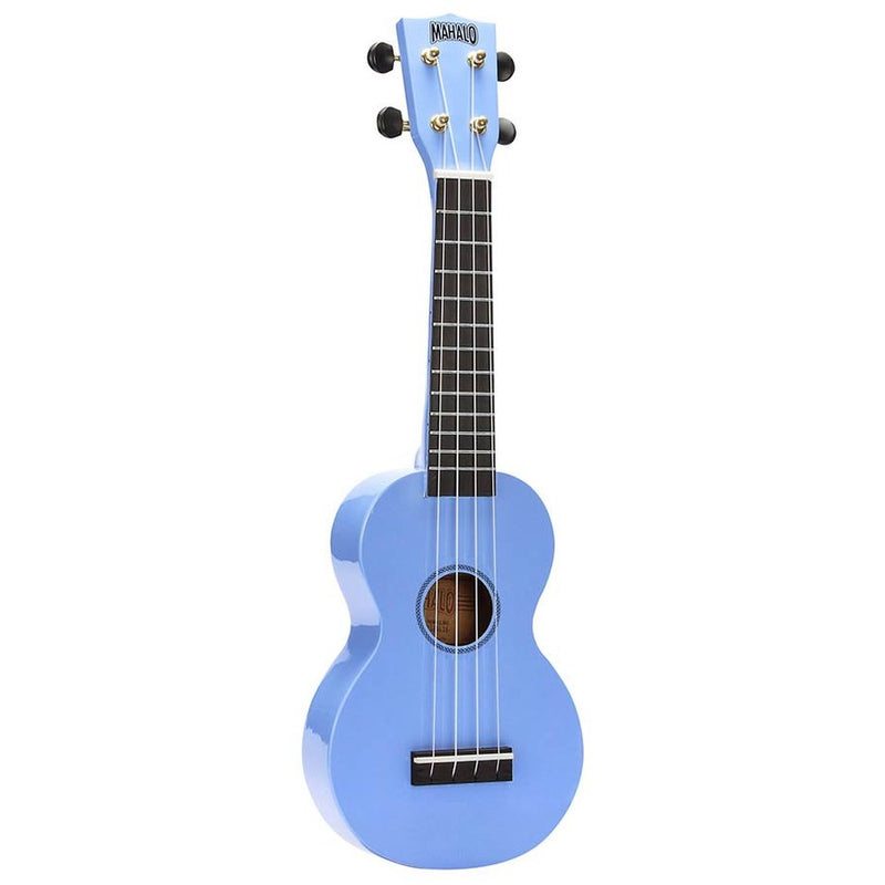 Mahalo MR1LBU soprano ukulele, light blue, with bag