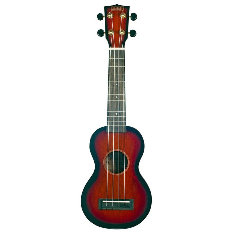 Mahalo MJ13TS soprano ukulele, 3 tone sunburst, with bag