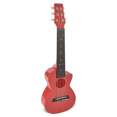 Korala PUG-40-RD guitarlele polycarbonate, back with acoustic chambers, light red