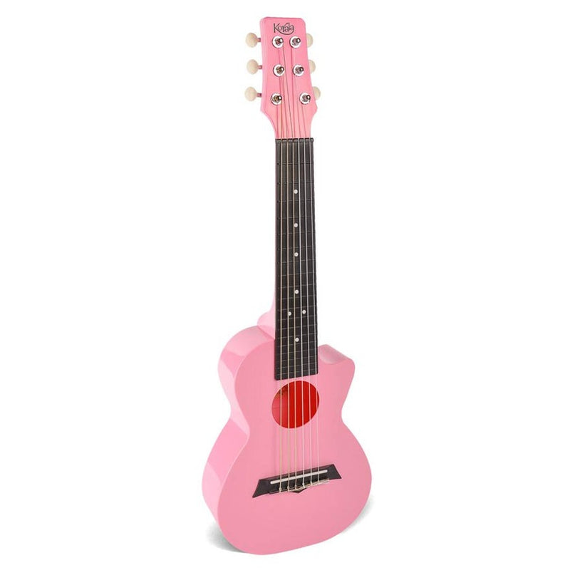 Korala PUG-40-PK guitarlele polycarbonate, back with acoustic chambers, pink