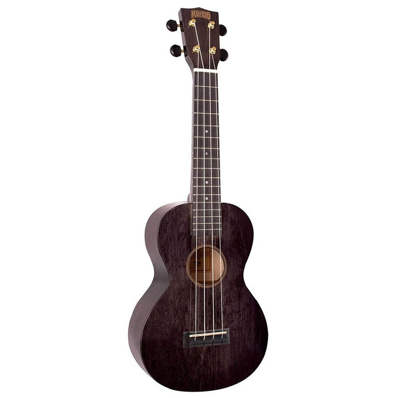 Mahalo MH2TBK concert ukulele, transparent black, with bag
