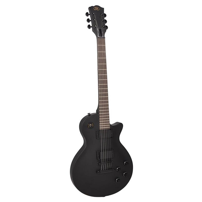 SX EE3S-SBK LP Studio style electric guitar, basswood body, set neck, satin black