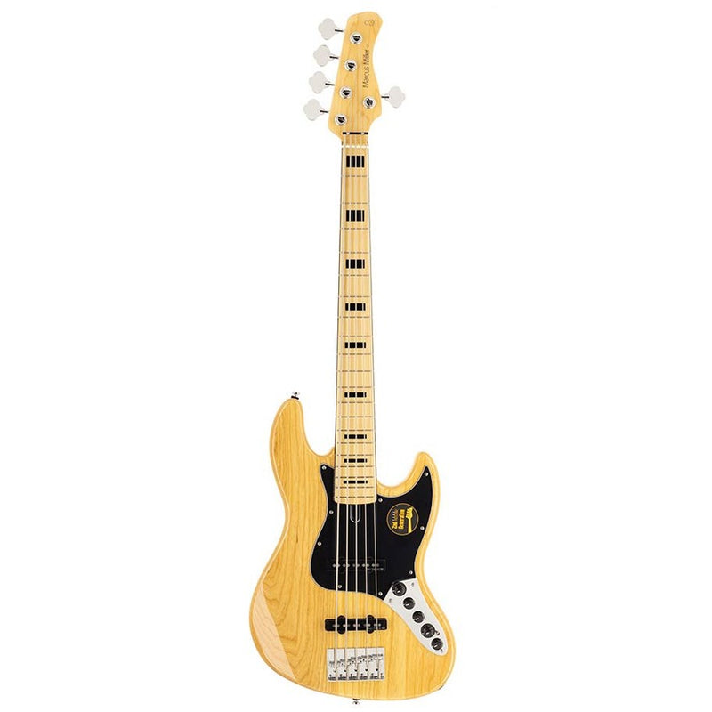 Sire V7V+ S5/NT swamp ash 5-string active bass guitar natural