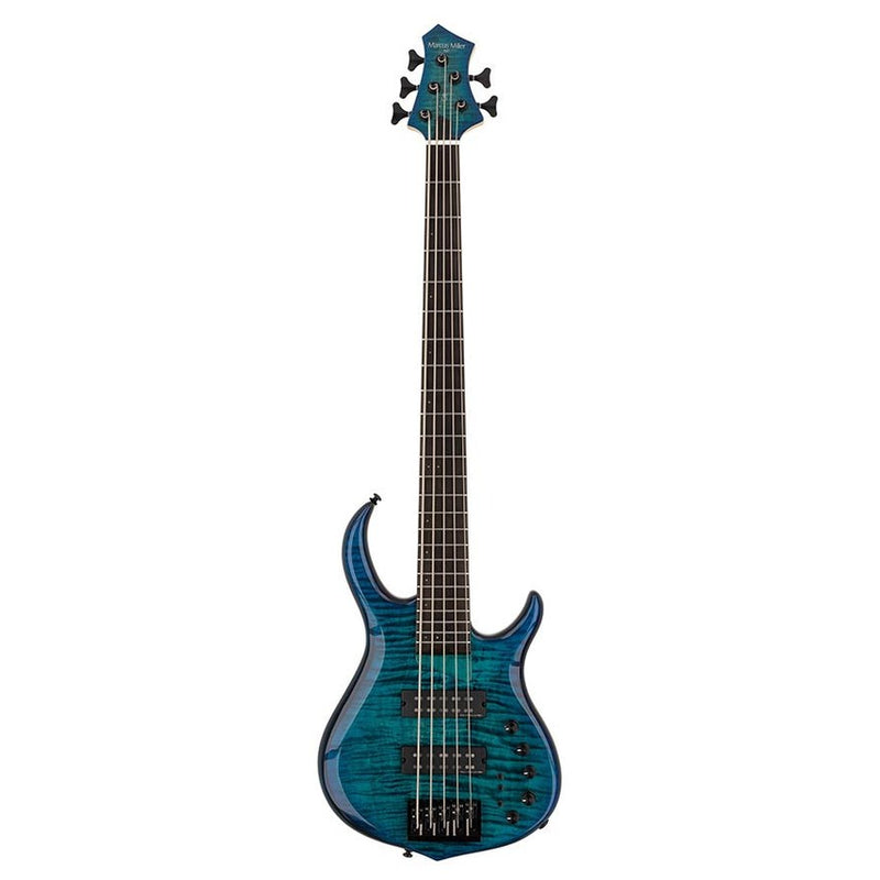 Sire M7+ A5/TBL alder + solid maple 5-string bass guitar transparent blue