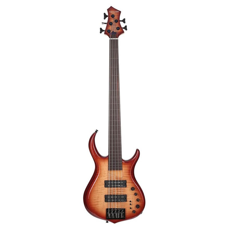 Sire M7+ A5F/BRS fretless alder + solid maple 5-string bass guitar brown