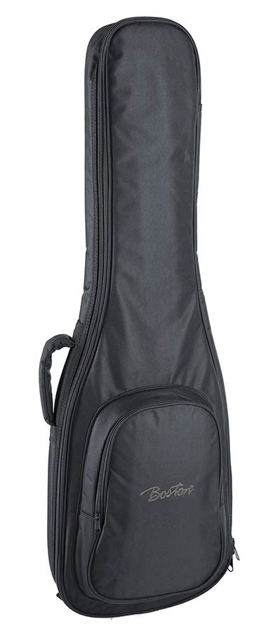 Boston E-06.2 gigbag voor elektrische gitaar. 6 mm. voering. nylon. 2 riemen. groot voorvak. zwart