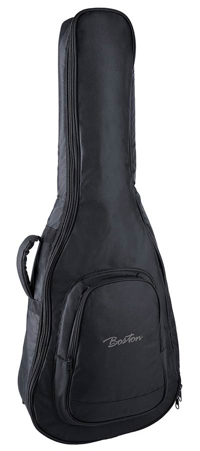Boston K-1012.2 gigbag voor 1/2-scale klassieke gitaar. 10 mm. voering. cordura. 2 riemen. groot voorvak. zwart