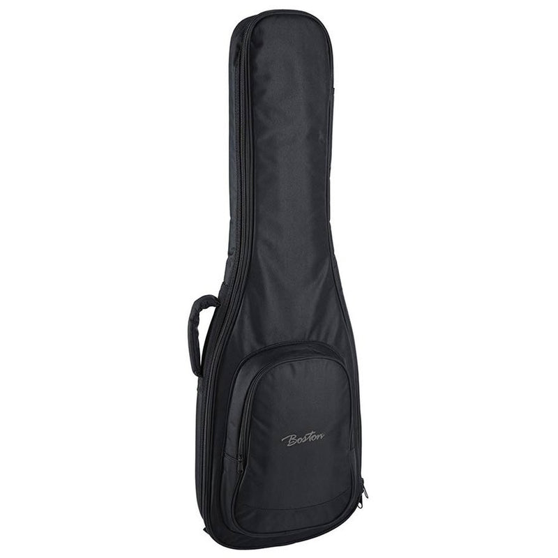 Boston E-10.2 gig bag for electric guitar, large pocket, black, 2 straps, cordura,10 mm. padding