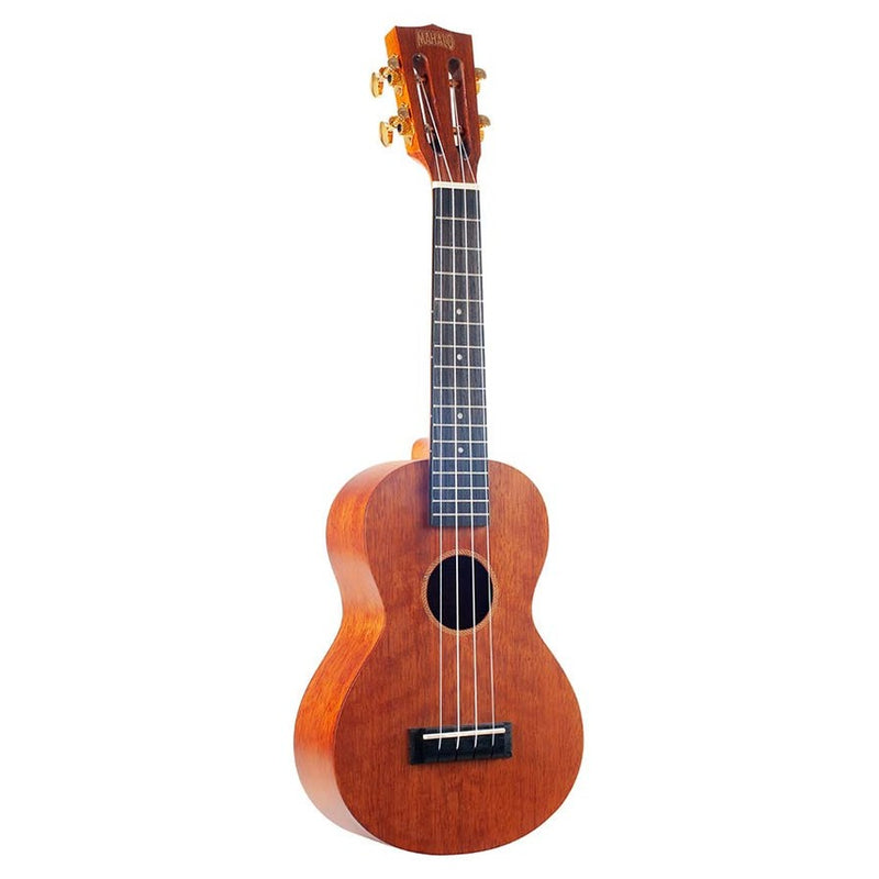 Mahalo MJ2TBRK concert ukulele pack, transparent brown, with essentials accessory pack