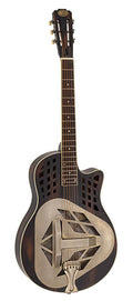 Royall CH12/BRS 12 fret resonator CHESS CUTAWAY 12 met tas