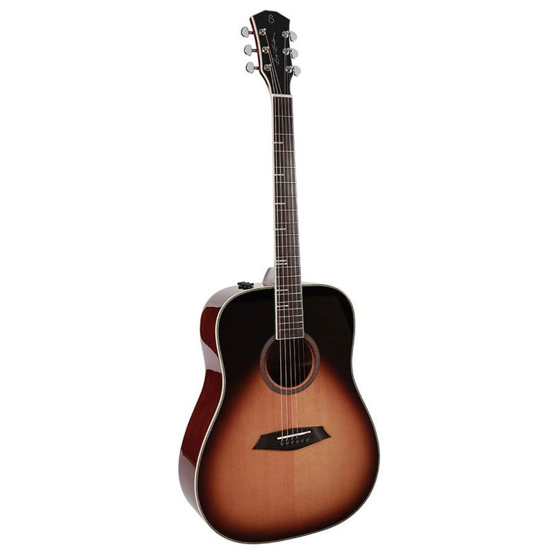 Sire A4DSVS acoustic dreadnought guitar, solid top and back (roasted top) with SIB electronics, sunburst