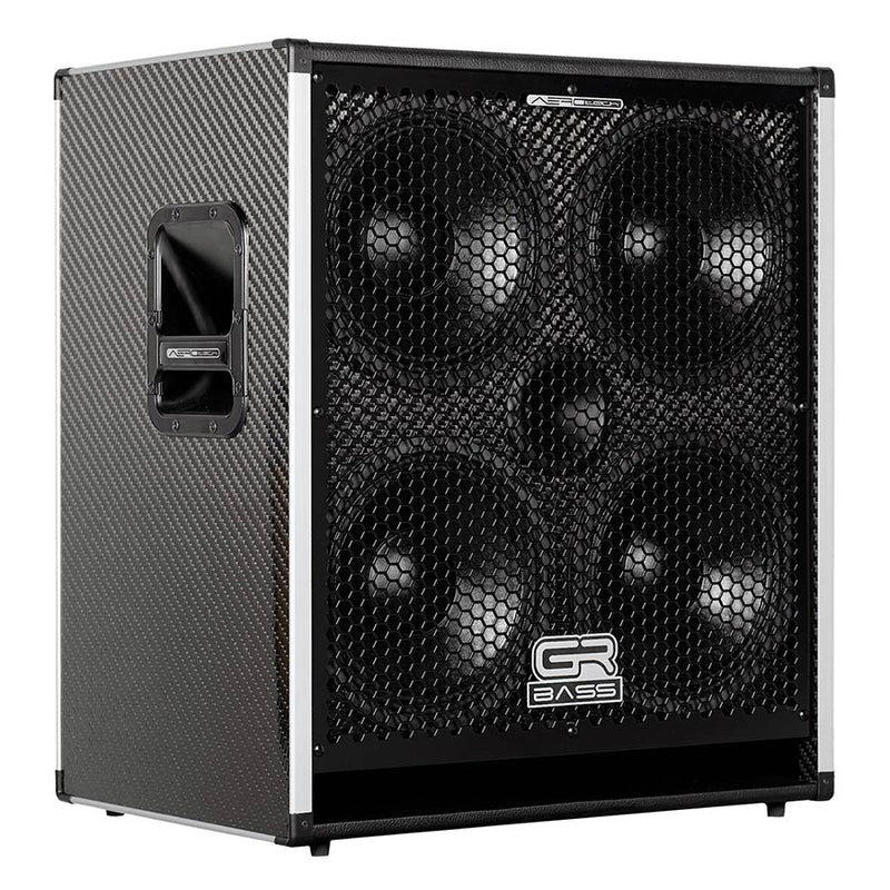 GR Bass AT410+/8 premium carbon fiber speaker cabinet, 4x10"+1", 1200w 15kg, 8 ohm