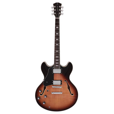 Sire H7L/VS electric archtop guitar lefty vintage sunburst