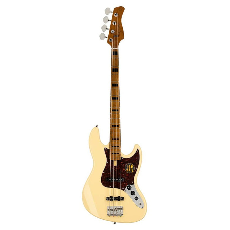 Sire V5 A4/VWH alder 4-string passive bass guitar vintage white