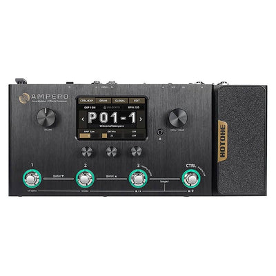 HoTone MP-100 amp modeler and effects processor AMPERO, with 18V PSU