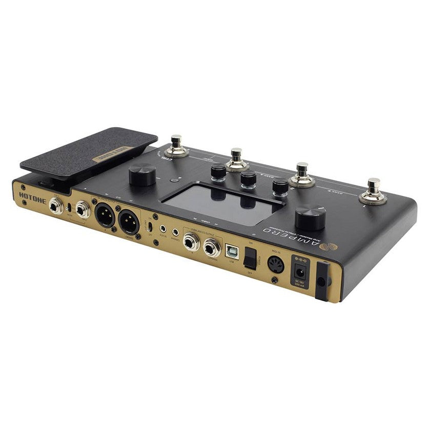 HoTone MP-100 amp modeler and effects processor AMPERO, with 18V PSU westerhaven-muziek