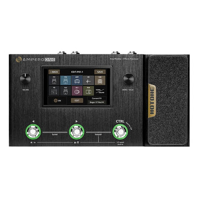 HoTone MP-80 amp modeler and effects processor AMPERO ONE, with 9V PSU