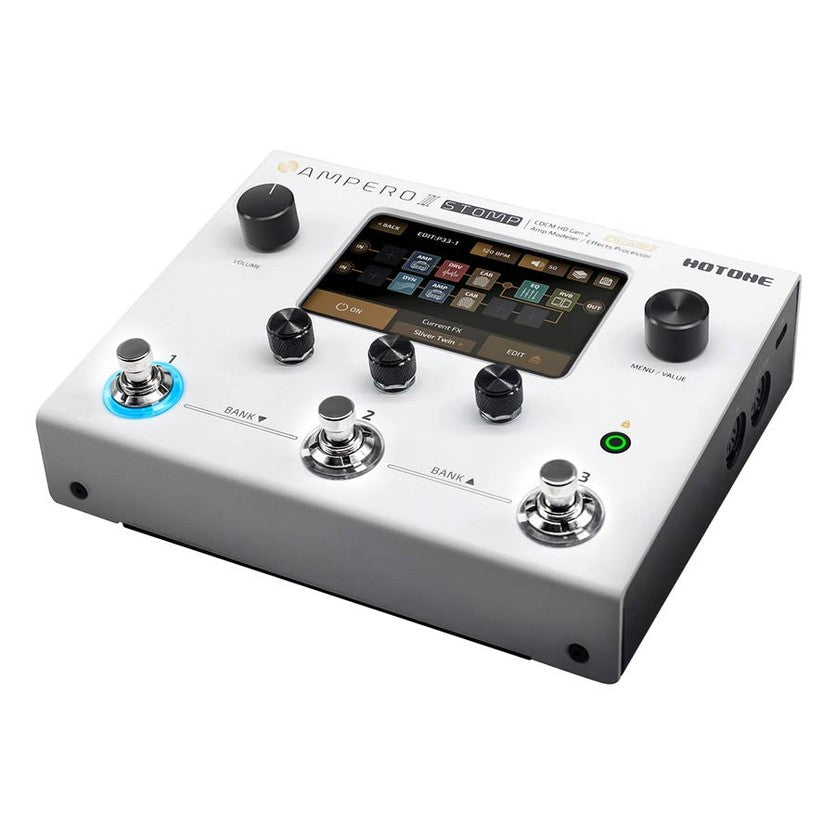 HoTone MP-300 amp modeler and effects processor AMPERO II STOMP, with 9-18V PSU westerhaven-muziek