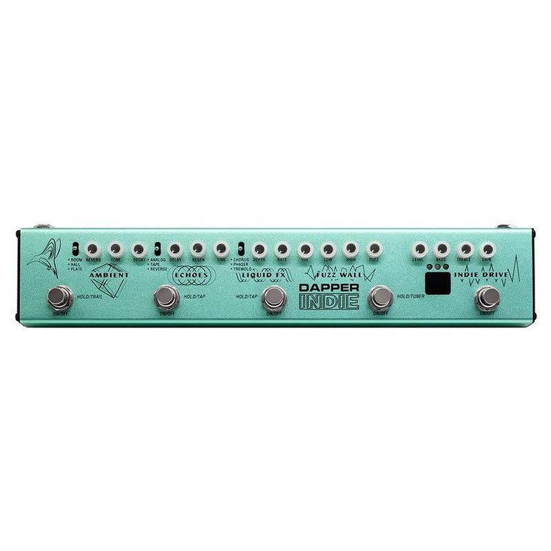 Valeton VES-5 effect strip DAPPER INDIE with tuner + fuzz + echo + drive + modulation + reverb, with cab simulati