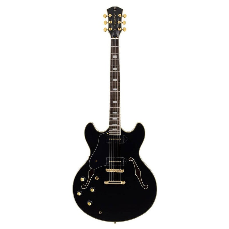 Sire H7VL/BK lefty electric guitar archtop with P90s black