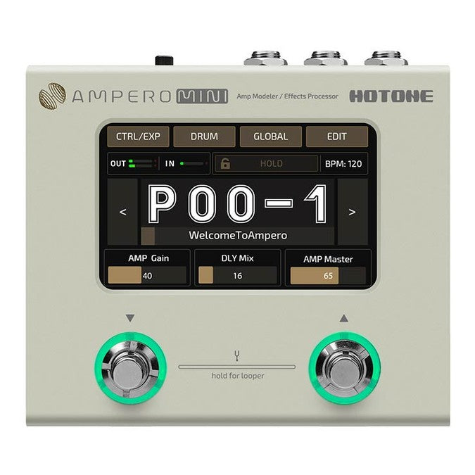 HoTone MP-50VN amp modeler and effects processor AMPERO MINI, with PSU, vanilla